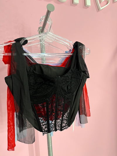 DOCENA CORSET TUL IMPORTADO