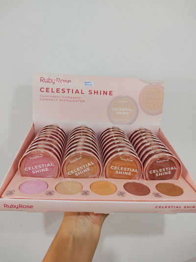 Iluminador polvo Celestial Shine Ruby Rose 