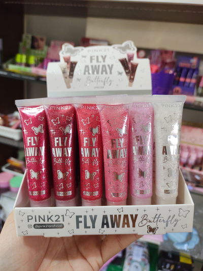 Gloss My away butterfly pink21 