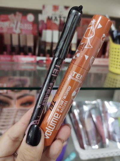 COMBO MASCARA Y DELINEADOR TEI COSMETIC 