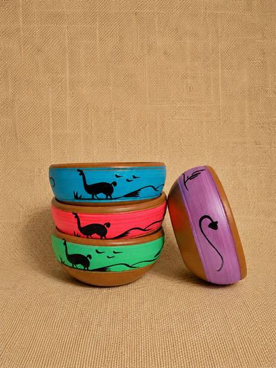 Cazuela marron pintada 1 color 
