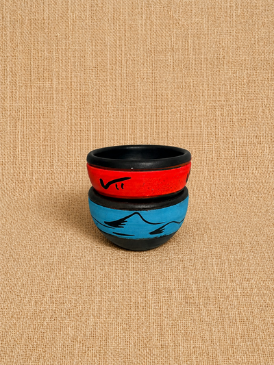 Salsero marron pintado a 1 colore