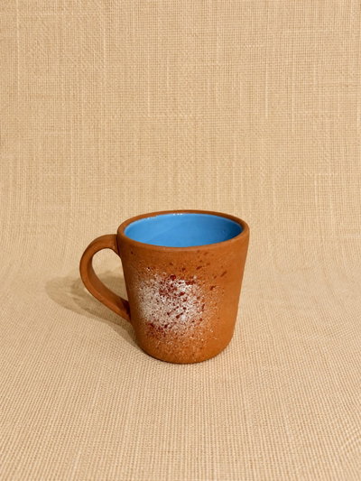Taza marron esmaltada 