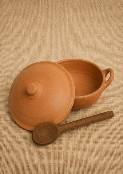 Olla con asas 2,5 litros (cuchara de algarrobo de regalo)