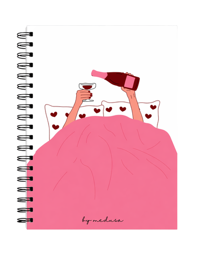Cuaderno A4 Carmine Anillado Tapa Dura