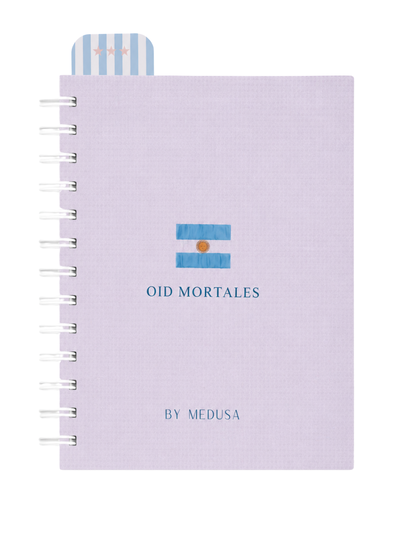 Cuaderno A5 Oid Mortales Anillado Tapa Dura