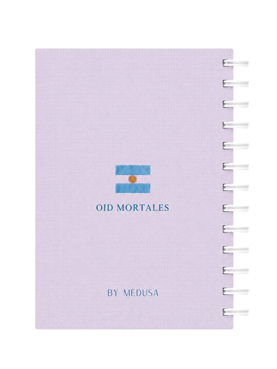 Cuaderno A5 Oid Mortales Anillado Tapa Dura