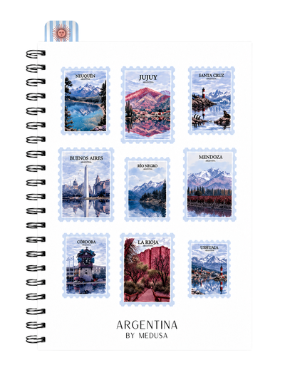 Cuaderno A4 Estampitas Anillado Tapa Dura