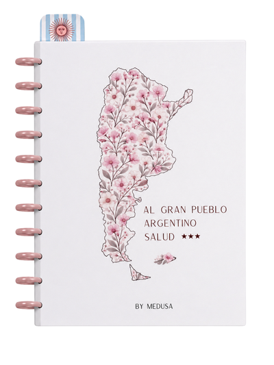 Cuaderno A4 Mapa Flores Sistema de Discos