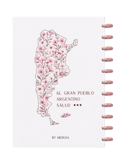 Cuaderno A4 Mapa Flores Sistema de Discos