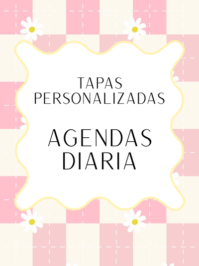 Agenda TAPAS PERSONALIZADAS Diaria Sistema de discos