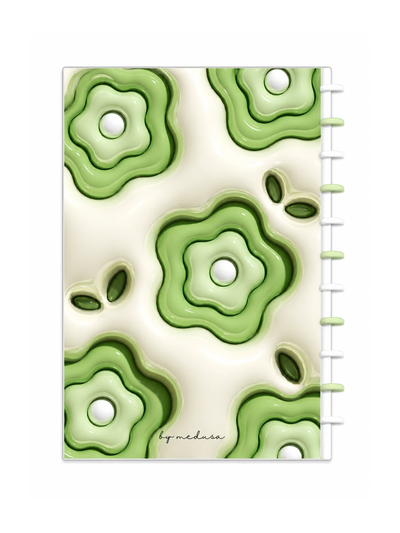 Cuaderno A4 Dotty Verde Sistema de Discos