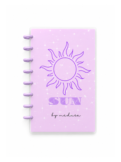 Cuaderno A5 Moon Lila Sistema de discos