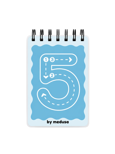 Numeros Celeste Cuaderno Pizarra 