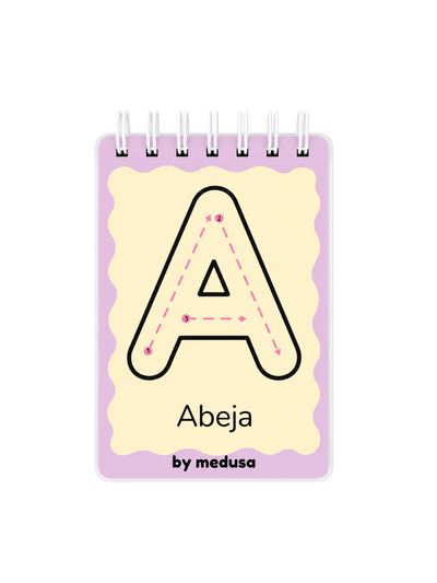 Abecedario Lila Cuaderno Pizarra 