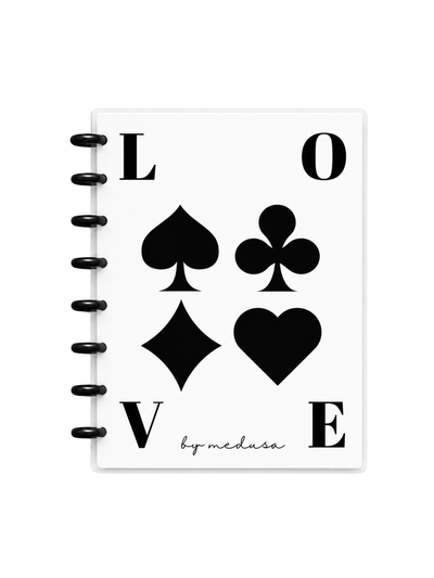 Cuaderno A5 Carta Poker Sistema de discos