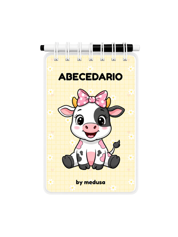 Abecedario Lila Cuaderno Pizarra 