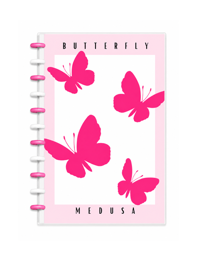 Cuaderno A4 Butterfly Pink  Sistema de Discos