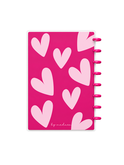 Cuaderno A5 Corazones Sistema de discos