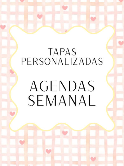 Agenda TAPAS PERSONALIZADAS Semanal Sistema de discos