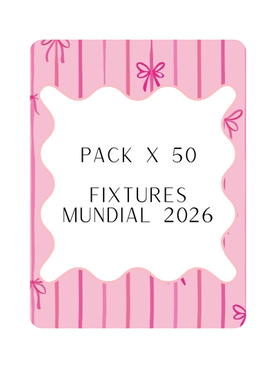 Fixtures Mundial Pack x50