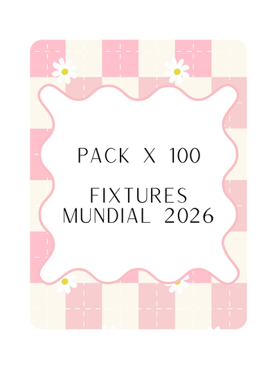 Fixtures Mundial Pack x100
