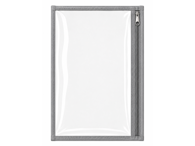 Sobre Transparente Grande Gris