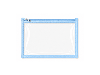 Sobre Transparente Chico Celeste