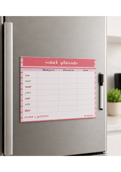 Planner Imantado para Comidas Rosita Lineas