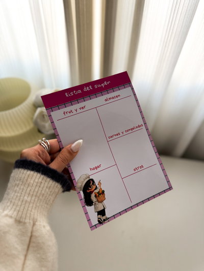 Planner Imantado Lista del Súper Cuadri