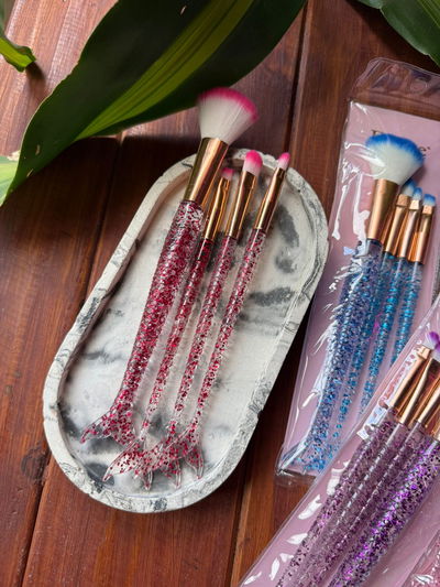 set de brochas sirena | x4