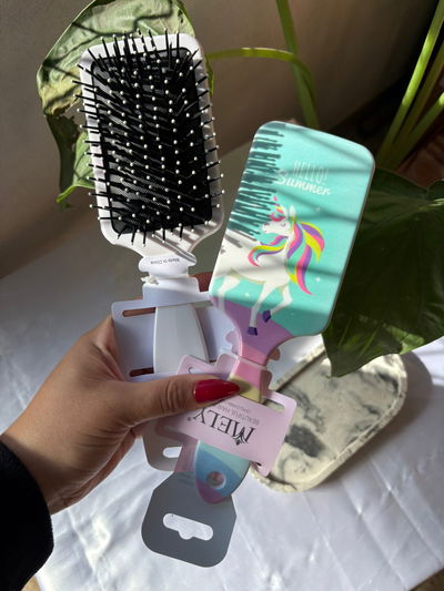 cepillo unicornio para el cabello