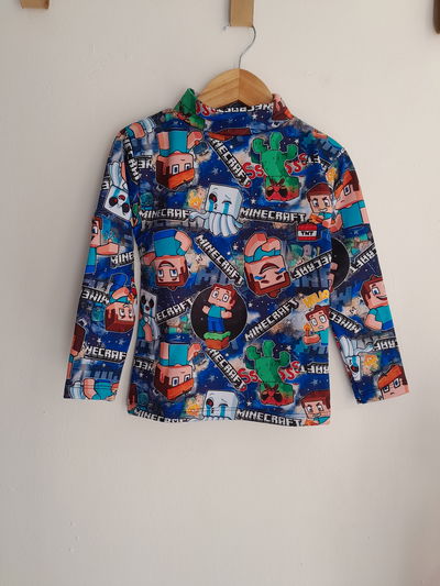 Polera termica Minecraft