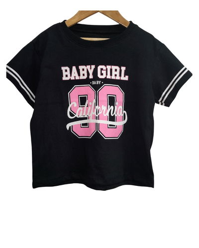Baby Tee california Negra