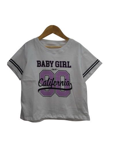 Baby Tee california Blanca
