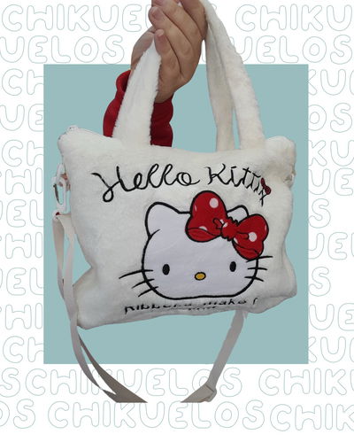 Cartera de peluche kitty 