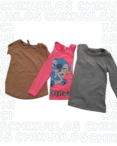 Pack de camisetas talle 4