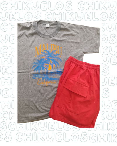 Outfit Malibu remera +short talle 16