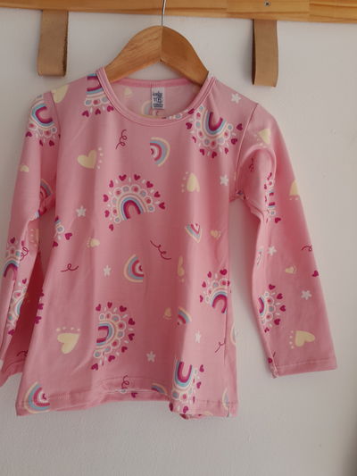 Manga larga talle 6 rosa