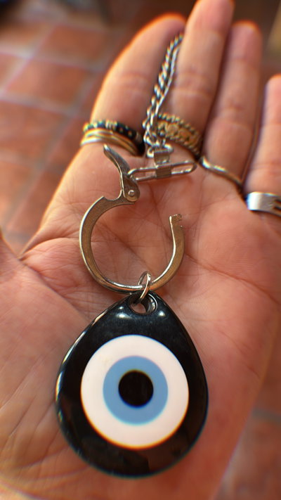 Llavero cadena y ojo turco🧿