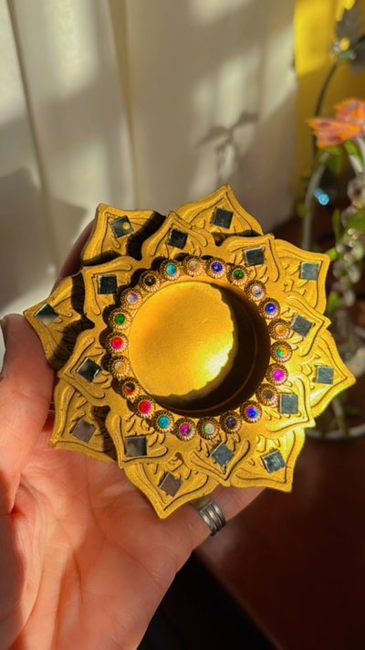 Porta velas Mándala