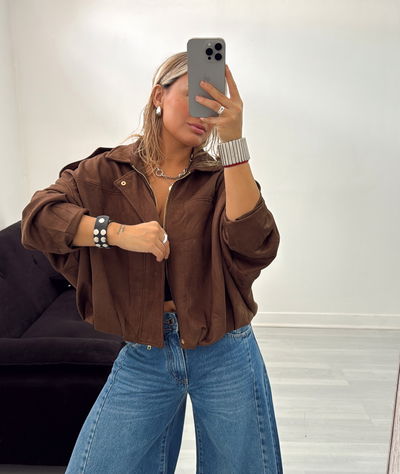 Campera gamuza #02 (CHOCO)