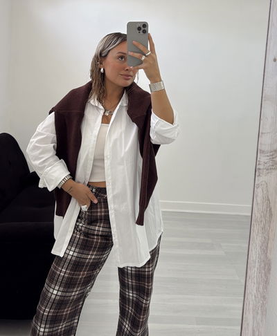 Camisa blanca OVERSIZE 