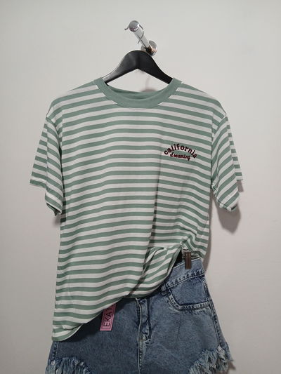 REMERA RAYADA MÓNACO (Verde) 