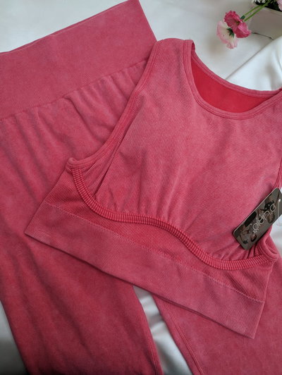 Set seamless con frunce (tres variantes)