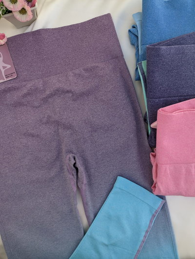 Calza seamless degrade con fruce (cuatro variantes)