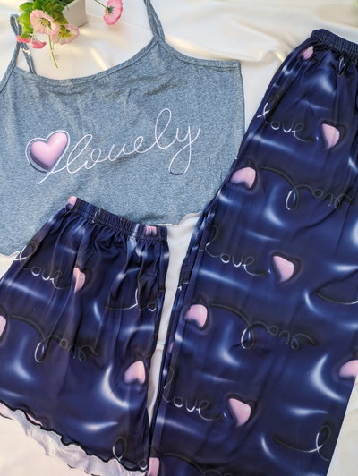 Pijama tres piezas lovely