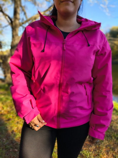 Campera de abrigo deportiva fucsia