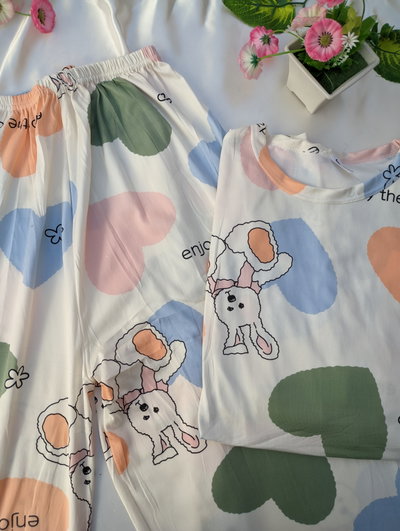 Pijama dos piezas de algodón 