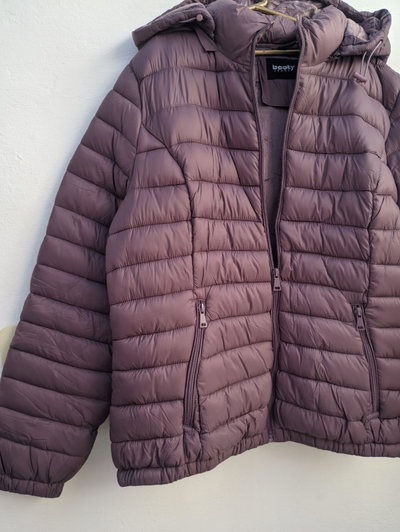 Campera de abrigo violeta